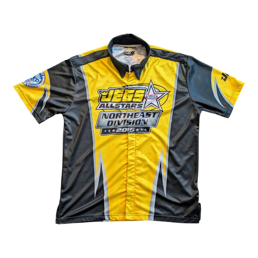 NHRA JEGS Allstars 2016 Northeast Division Team Pit Shirt Men's Medium USA Made